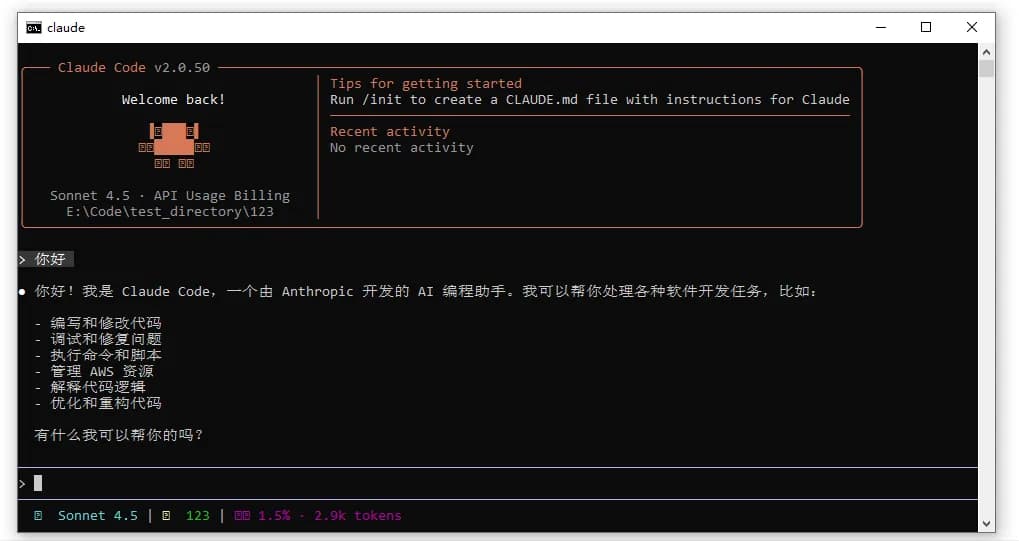 Claude Code 运行测试